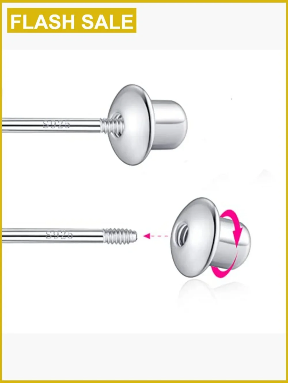 Sterling Silver Animal Stud Earrings Girls Women Hypoallergenic Screw Backs
